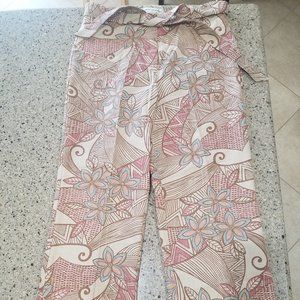 NWT-Women's Bamboo Traders Linen/Rayon Blend Pants